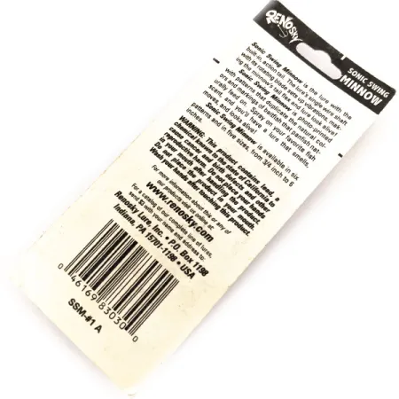 Renosky Sonic Swing Minnow 1 Spinner, Nickel/Trota, 3g, #11294