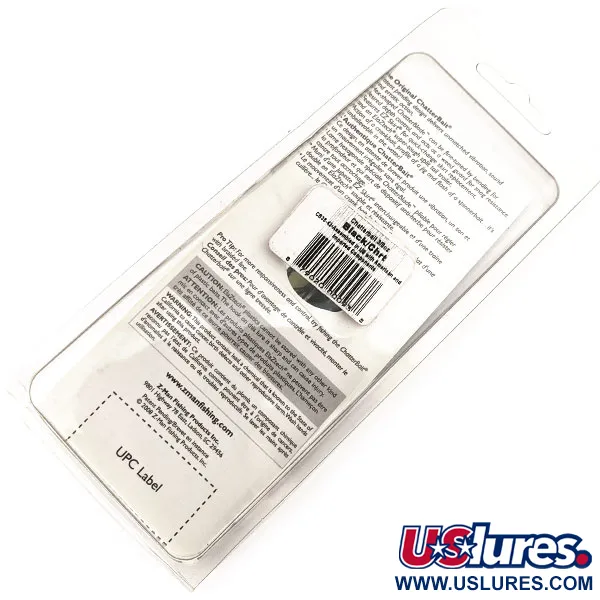 Z-Man Chatterbait Bladed Jig, Nickel/Nero, 11g, EZ Skirt, #11297