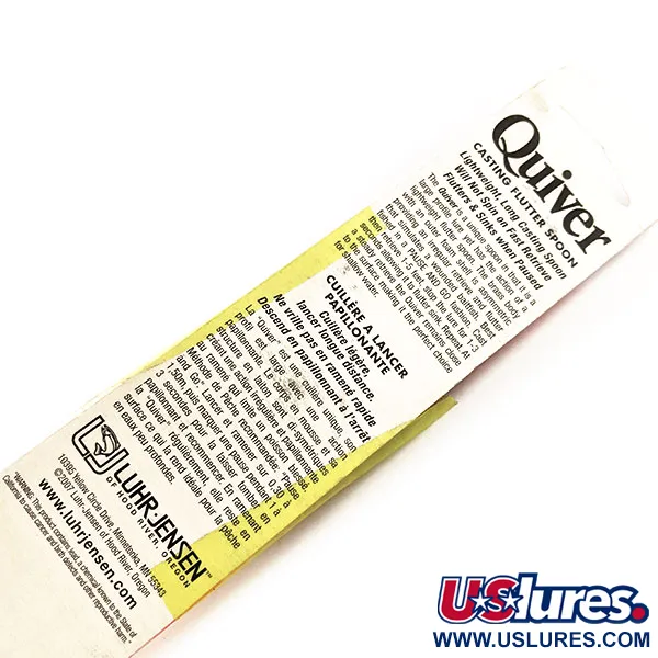 Luhr Jensen Quiver Ondulante, Silver / Orange Stripe, 39g, #11306