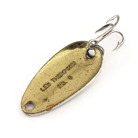 Len Thompson #6 Ondulante, Bianco/Rosso, 3.5g, Ottone, #11312