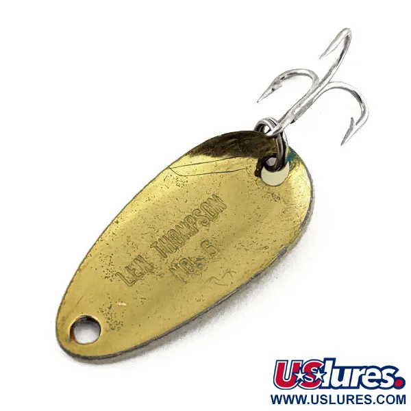 Len Thompson #6 Ondulante, Black / Yellow / Brass, 3.5g, Smalto, #11313