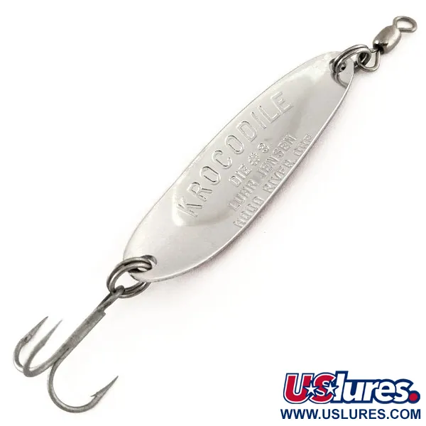 Luhr Jensen Krocodile Die #3 Ondulante, Rosso/Bianco, 10g, #11315