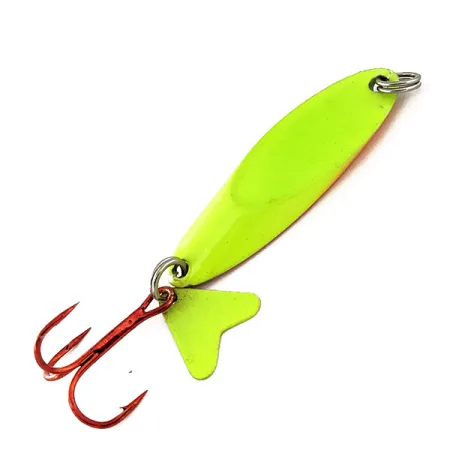 Northland Macho Minnow Jig, Chartreuse/Pesce arcobaleno, 17g, UV, #11325