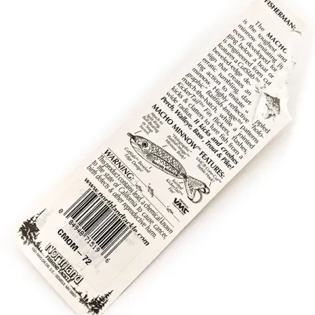 Northland Macho Minnow Jig Lure, Nickel, 14g, KickerTail, #11341