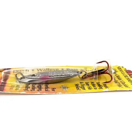 Northland Macho Minnow Jig Lure, Nickel, 14g, KickerTail, #11341