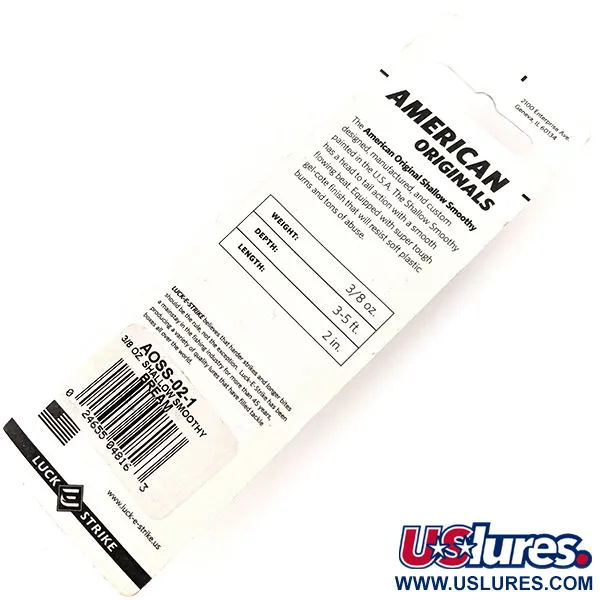 Luck E Strike Shallow Smoothy Esca Artificiale, Tigre Marrone, 11g, #11348