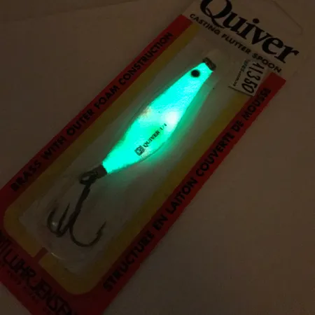 Luhr Jensen Quiver Glow Ondulante, Glow, 7g, Ottone/Schiuma, #11350