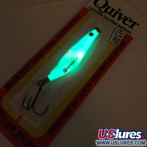 Luhr Jensen Quiver Glow Ondulante, Glow, 7g, Ottone/Schiuma, #11350