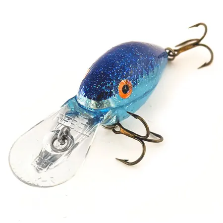 Rebel Deep Crank R Crankbait, Blu, 10,5g, Finitura Glitter, #11358