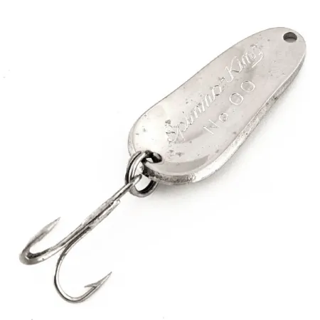 Pecos River Spinno-King 00 Ondulante, Nickel, 7g, Vintage, #11360