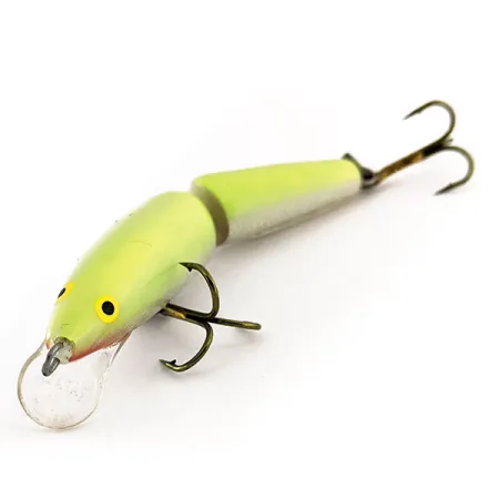 Rapala Jointed J7 Artificiale snodato, Chartreuse, 4g, Balsa, #11373
