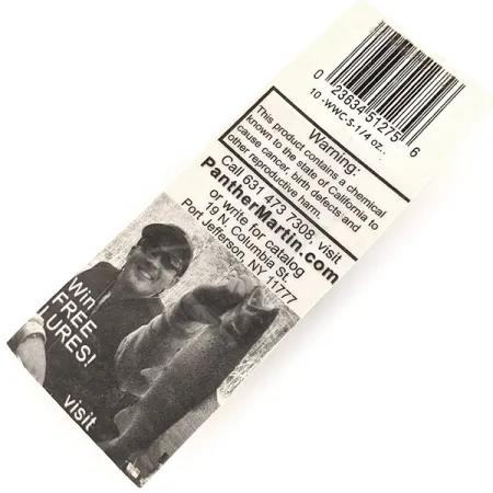 Panther Martin Weed Wing Ondulante Antialga, Argento, 14g, #11396