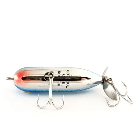 Heddon Baby Torpedo Topwater, Argento / Blu, 7g, Elica, #11402