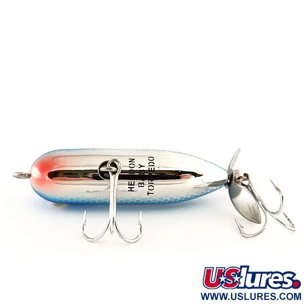 Heddon Baby Torpedo Topwater, Argento / Blu, 7g, Elica, #11402