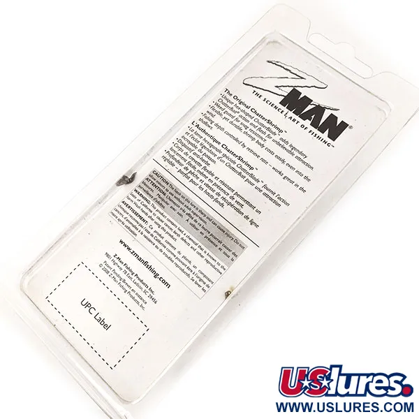 Z-Man Chatter Shrimp Chatterbait, Nero / Glitter, 14g, Anti-alga, #11403