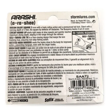 Storm Arashi Silent Square 3 Crankbait, Mossy Chartreuse Craw, 14g, #11665