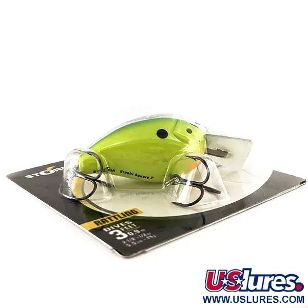 Storm Arashi Rattling Square 3 UV, Parrot, 14g, Crankbait, #11414