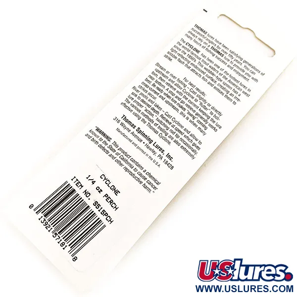 Thomas Cyclone, 7g Perch, Cucchiaino Ondulante #20307