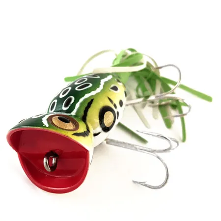 Fred Arbogast Hula Popper Esca topwater, Frog, 14g, Gonnellino, #11426