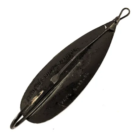 Johnson Silver Minnow Weedless, Nero, 21g, Ondulante, #11431