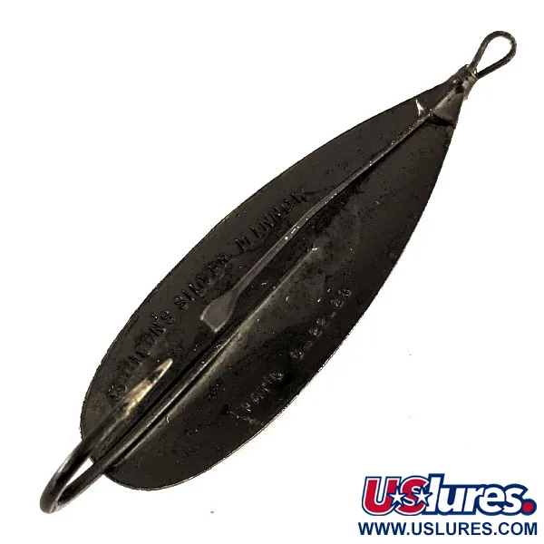 Johnson Silver Minnow Weedless, Nero, 21g, Ondulante, #11431