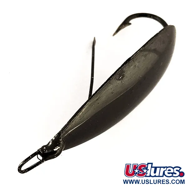 Johnson Silver Minnow Weedless, Nero, 21g, Ondulante, #11431