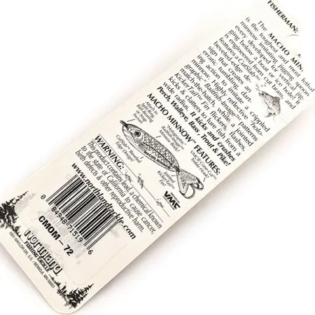 Northland Macho Minnow Jig, Argento arcobaleno, 14g, KickerTail, #11456