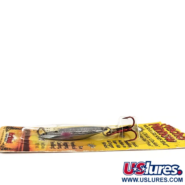 Northland Macho Minnow Jig, Rainbow Silver, 14g, KickerTail #11669