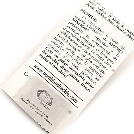 Northland Macho Minnow Jig, Blu/Glow, 11g, KickerTail, #11469