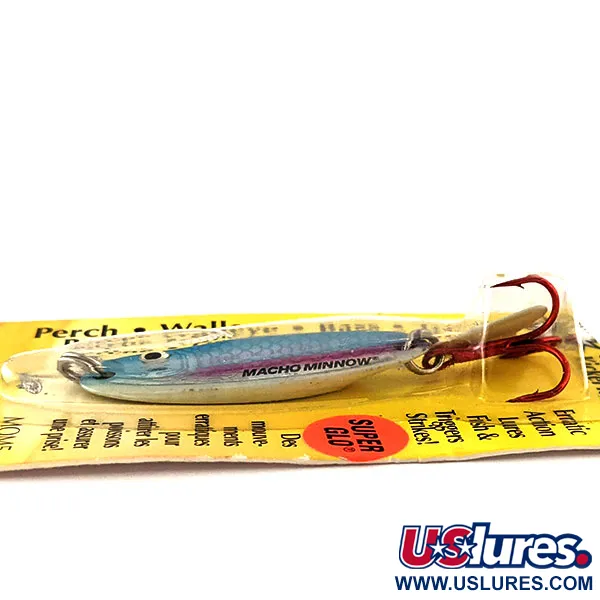 Northland Macho Minnow Jig, Blu/Glow, 11g, KickerTail, #11469