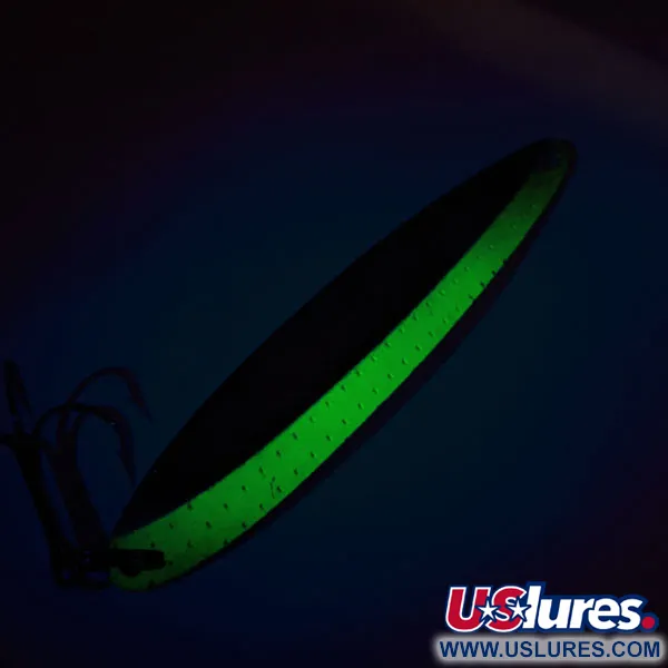 Bay De Noc Laker Taker UV Ondulante, Nickel / Verde chiaro, 21g, UV, #11507