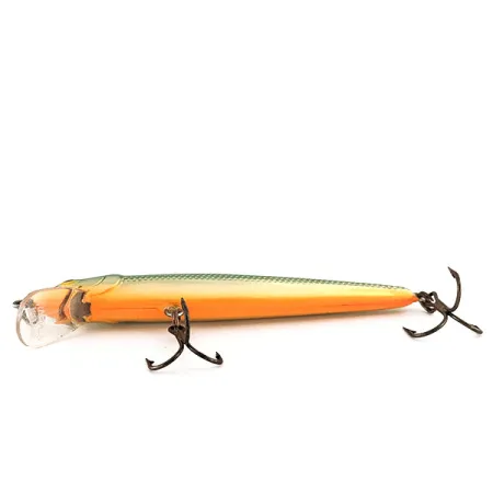 Rapala Husky Jerk 10 Artificiale, Oro/Verde, 10g, Suspending, #11517