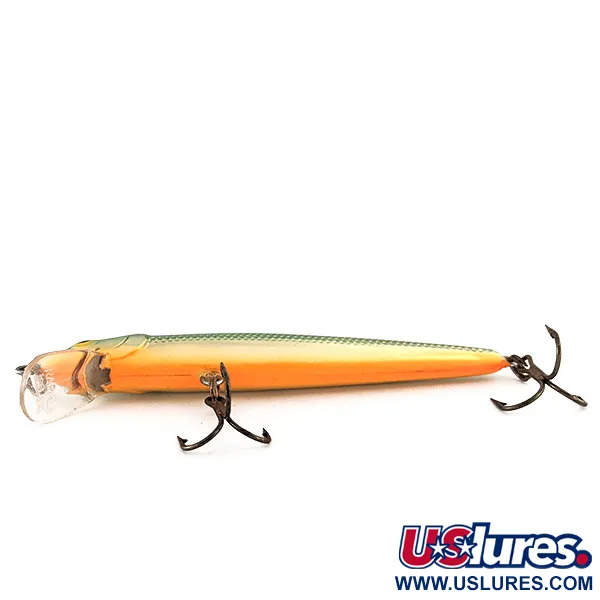 Rapala Husky Jerk 10 Artificiale, Oro/Verde, 10g, Suspending, #11517