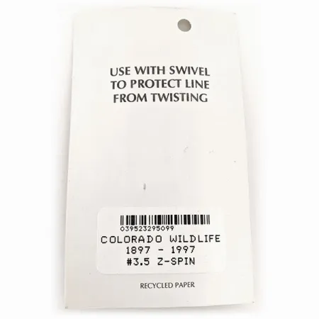 Wittmann Lures Z-Spin Anniversary Rotante, Argento/Blu/Oro, 5g, #11525