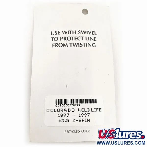 Wittmann Lures Z-Spin Anniversary Rotante, Argento/Blu/Oro, 5g, #11525