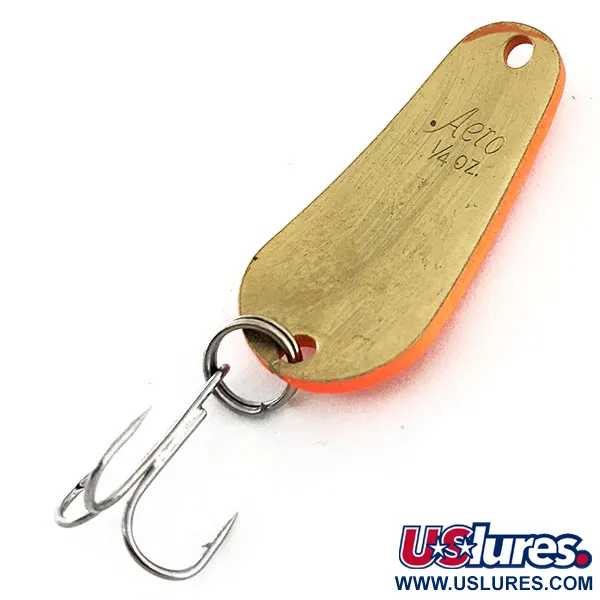 Aeroplane Spinner Aero UV Ondulante, Arancio Fluorescente/Oro, 7g, UV, #11619