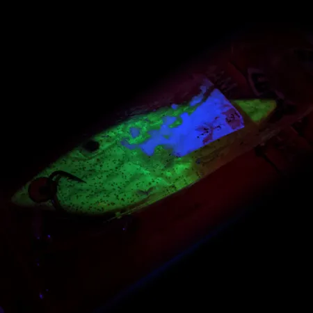 Strike King Diamond Shad UV Lipless, Chartreuse, 14g, Finitura UV, #11551