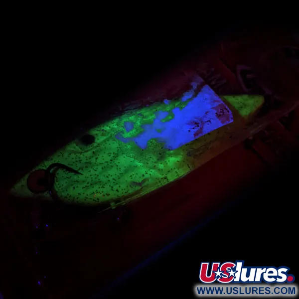 Strike King Diamond Shad UV Lipless, Chartreuse, 14g, Finitura UV, #11551