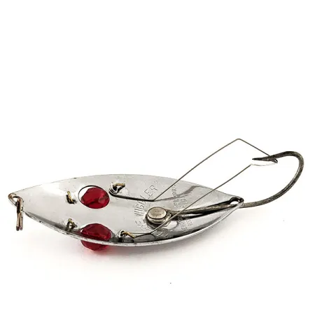 Hofschneider Weedless Red Eye Wiggler Ondulante, Nichel/Rosso, 25g, #11561