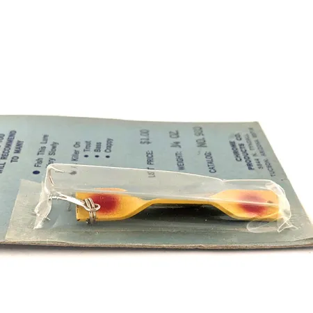 Holt lures Vintage Ondulante, Giallo-Rosso, 7g, Chrome Products Co, #11567