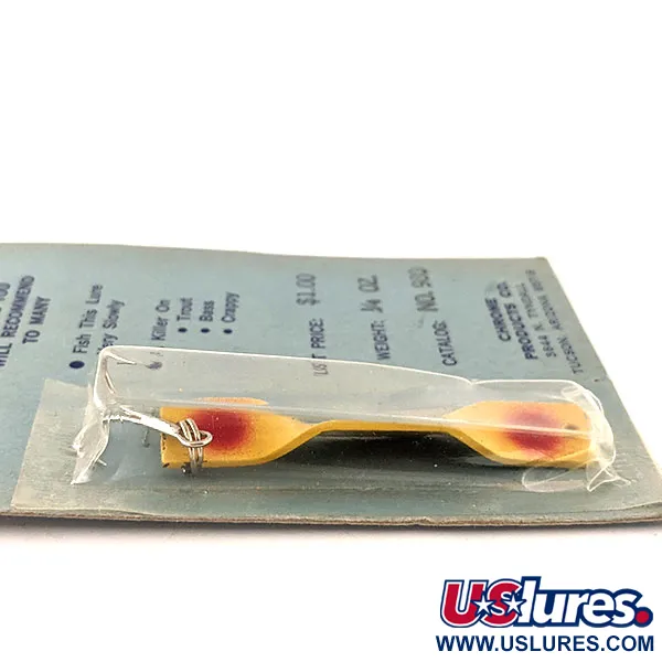 Holt lures Vintage Ondulante, Giallo-Rosso, 7g, Chrome Products Co, #11567