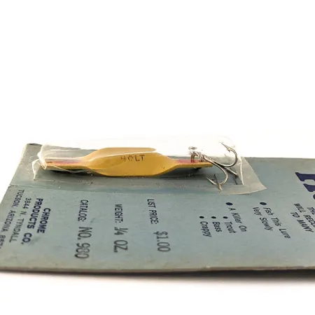 Holt lures Vintage Ondulante, Giallo-Rosso, 7g, Chrome Products Co, #11567