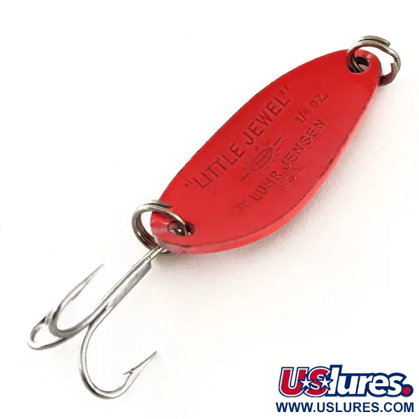 Luhr Jensen Little Jewel UV Ondulante, Rosso, 7g, Reattivo UV, #11626
