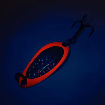 Luhr Jensen Little Jewel UV Ondulante, Rosso, 7g, Reattivo UV, #11626