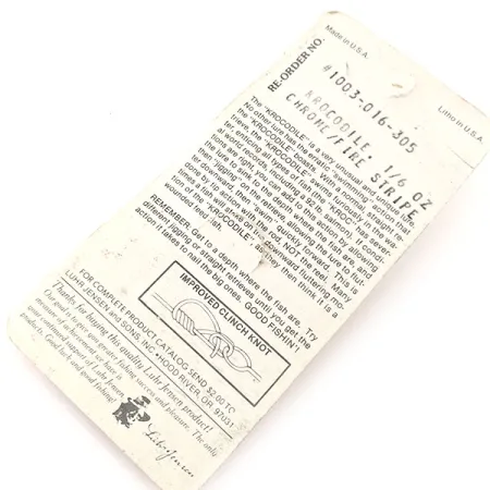 Luhr Jensen Krocodile Ondulante, Nichel/Rosso, 4,7g, Fire Stripe, #1003