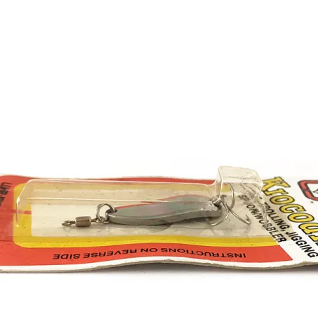 Luhr Jensen Krocodile Ondulante, Nichel/Rosso, 4,7g, Fire Stripe, #1003