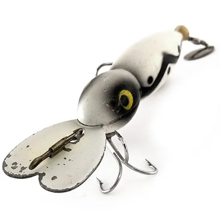 Whopper Stopper Hellbender Crankbait, Bianco-Nero, 14g, Paletta, #11640