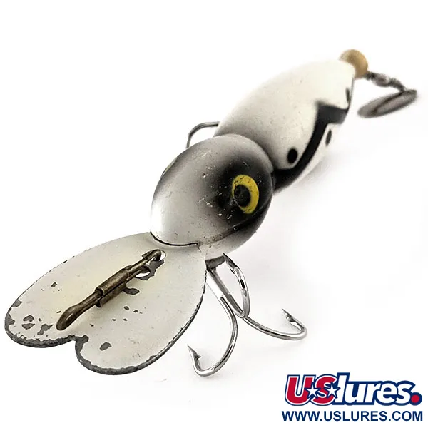 Whopper Stopper Hellbender Crankbait, Bianco-Nero, 14g, Paletta, #11640