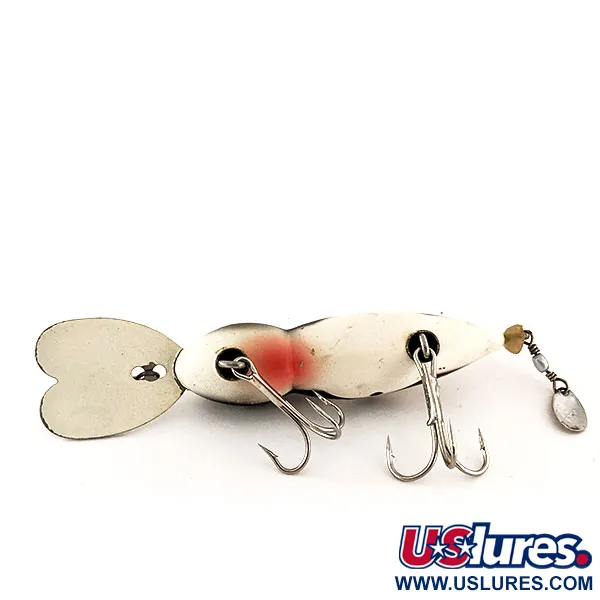 Whopper Stopper Hellbender Crankbait, Bianco-Nero, 14g, Paletta, #11640