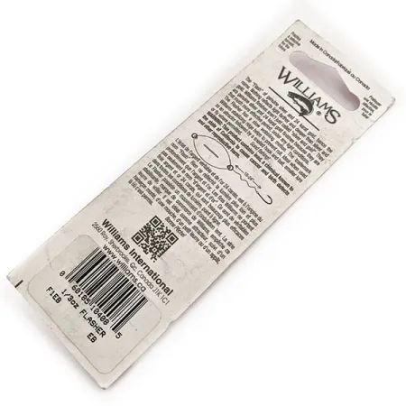 Williams Flasher F1 Ondulante, Argento / Blu, 9g, placcato, #11645